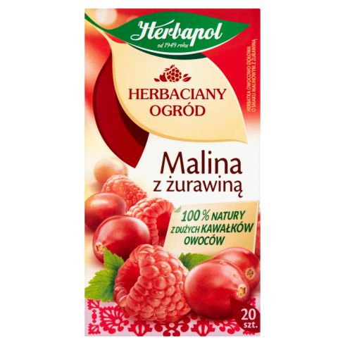 Herbapol herbatka owocowo-ziołowa malina z żurawiną 54 g