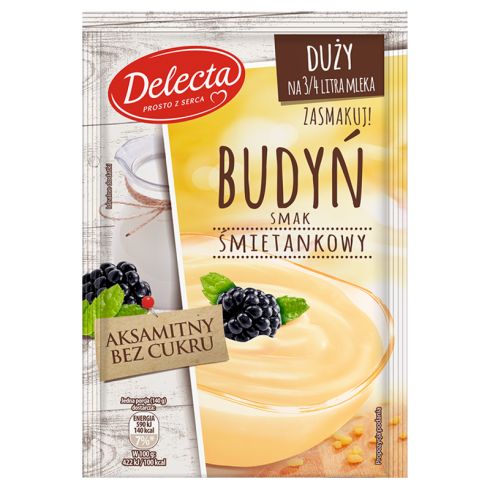 Delecta Budyń smak śmietankowy 64 g