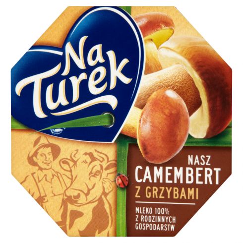 NaTurek Nasz Camembert z grzybami Ser 120 g