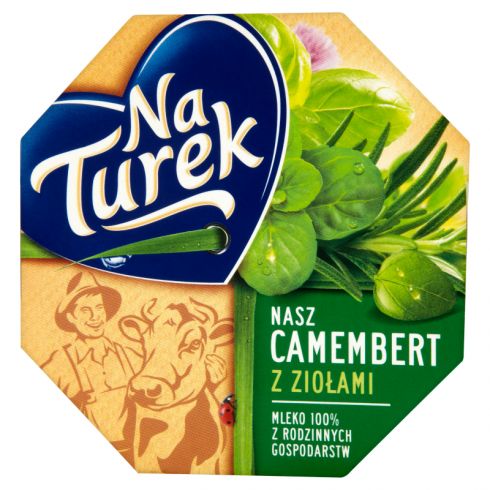 NaTurek Nasz Camembert z ziołami Ser 120 g
