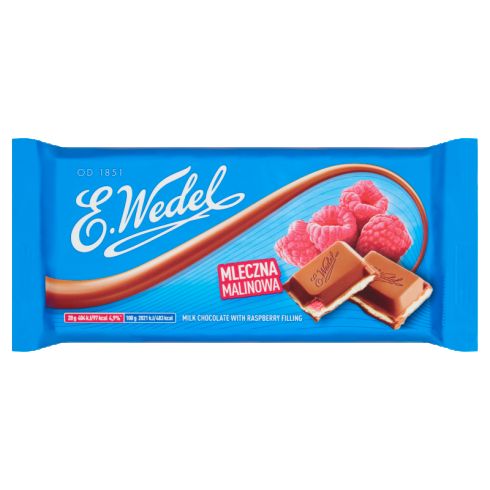 E. Wedel Czekolada mleczna malinowa 100 g