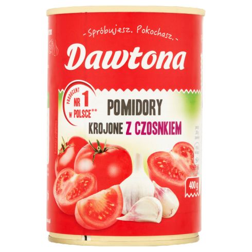 Dawtona Pomidory krojone z czosnkiem 400 g