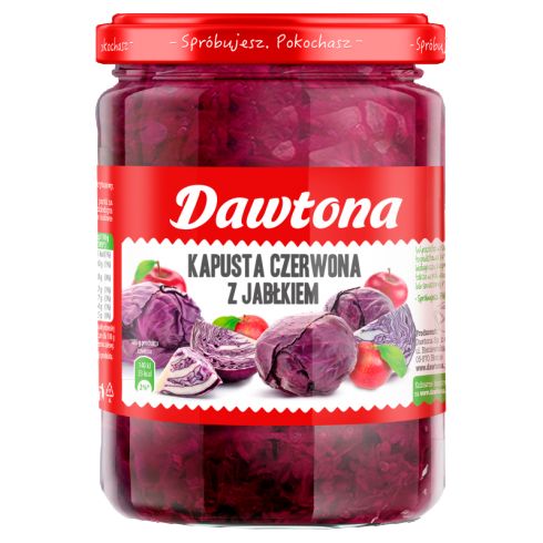 Dawtona Kapusta czerwona z jabłkiem 500 g
