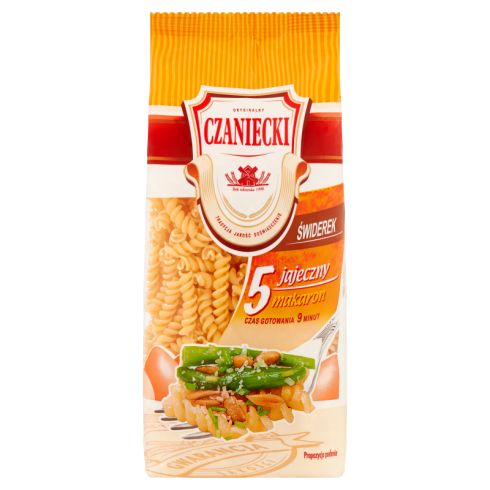 Czaniecki Makaron 5 jajeczny świderek 250 g