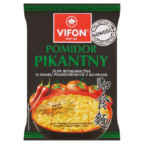 Vifon Zupa błyskawiczna pomidor pikantny 70 g