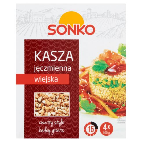 Sonko Kasza jęczmienna wiejska 400 g (4 x 100 g)