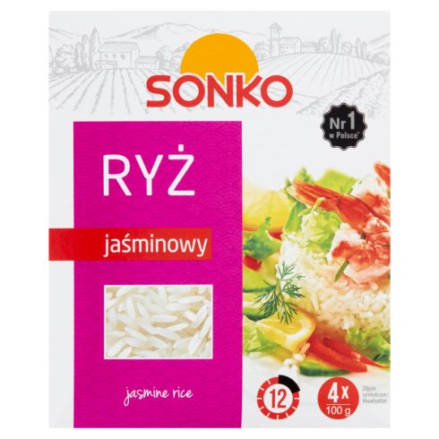 Sonko Ryż jaśminowy 400 g (4 x 100 g)