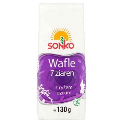 Sonko Wafle 7 ziaren z dzikim ryżem 130 g (14 sztuk)