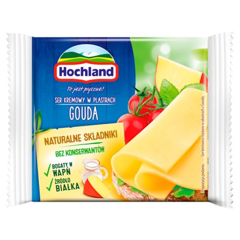 Hochland  130 g Ser kremowy Gouda w plastrach