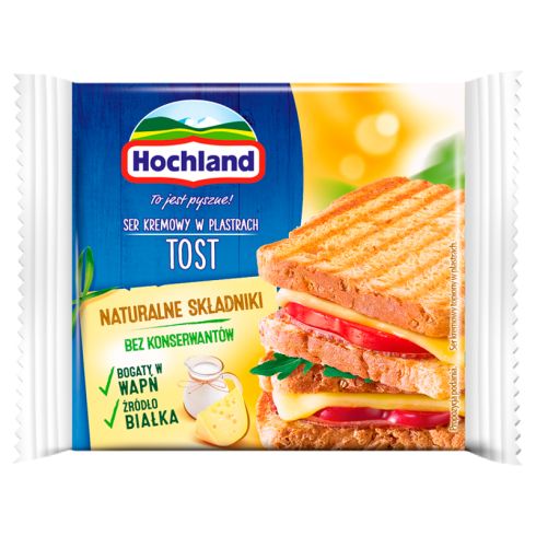 Hochland 130 g Ser kremowy w plastrach Tost