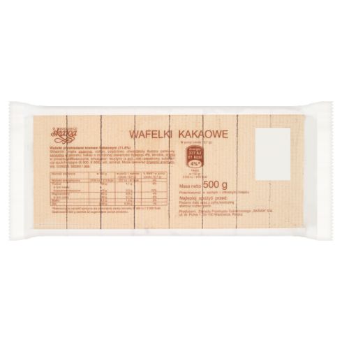 Wadowice Skawa Wafelki kakaowe 500 g