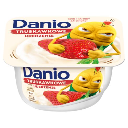 Danone Danio  Serek homogenizowany truskawkowy 130 g
