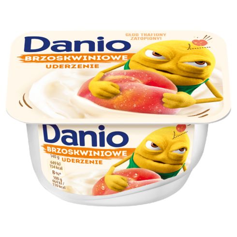Danone Danio Serek homogenizowany brzoskwiniowy 130 g
