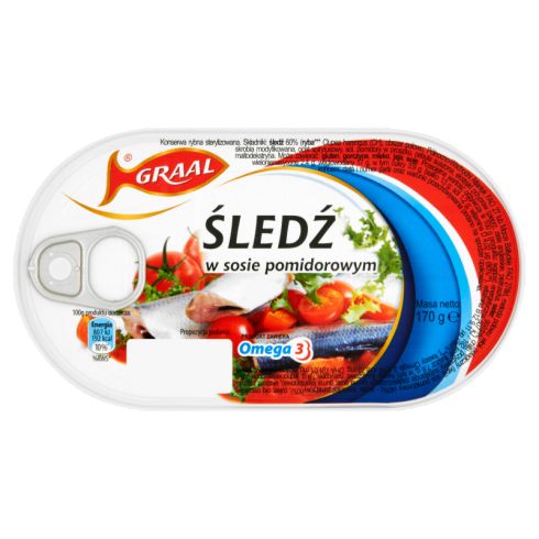 GRAAL Śledź w sosie pomidorowym 170 g