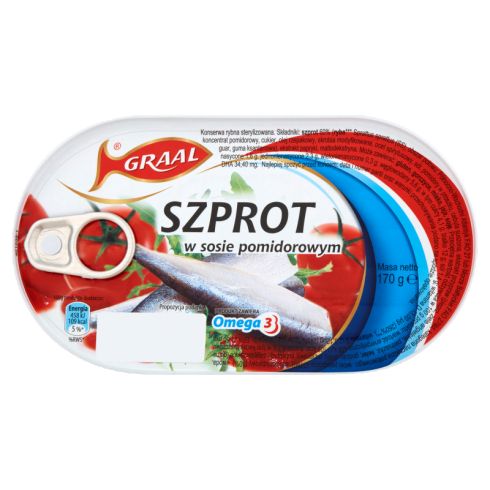 GRAAL Szprot w sosie pomidorowym 170 g