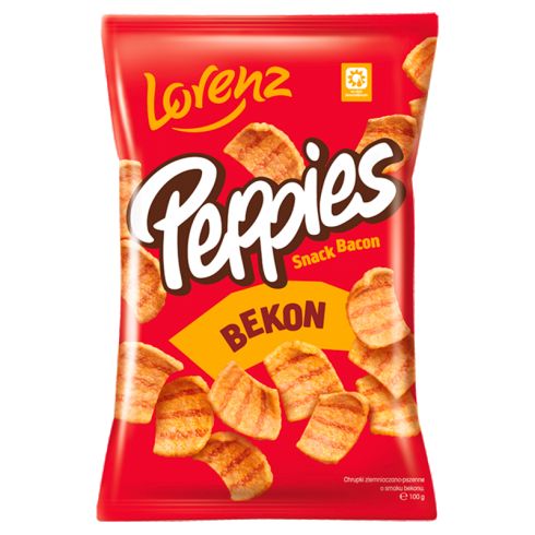 Peppies Chrupki ziemniaczano-pszenne o smaku bekonu 100 g