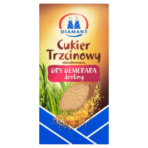 Diamant Cukier trzcinowy nierafinowany Dry Demerara drobny 500 g