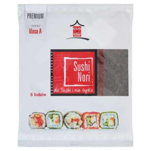 House of Asia Sushi Nori Premium Liście alg morskich 8 sztuk