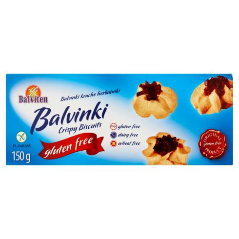 Balviten Balvinki Kruche herbatniki bezglutenowe 150 g