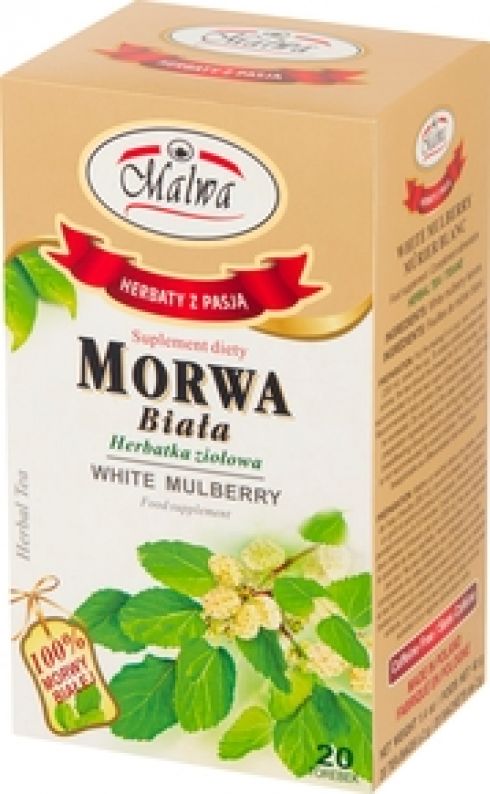 Malwa Suplement diety herbatka ziołowa morwa biała 40 g (20 x 2 g)