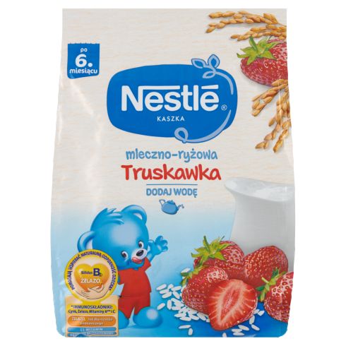 Nestlé Kaszka mleczno-ryżowa truskawka po 6 miesiącu 230 g
