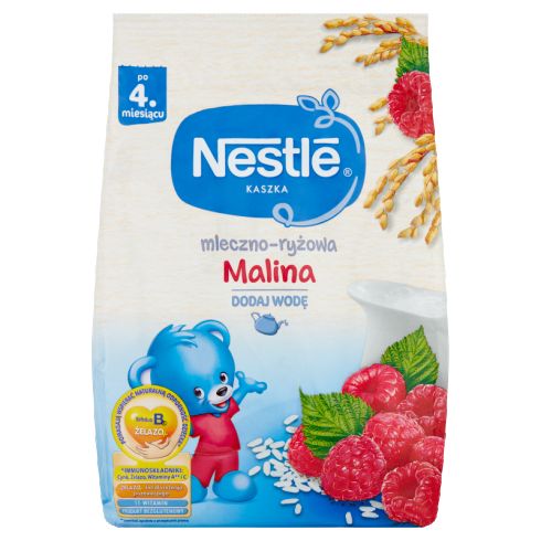 Nestlé Kaszka mleczno-ryżowa malina po 4 miesiącu 230 g