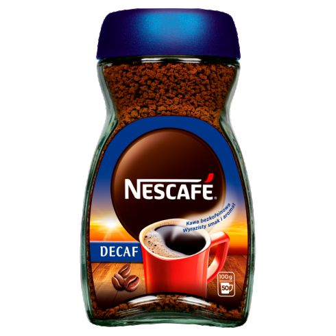 Nescafé Decaf Bezkofeinowa kawa rozpuszczalna 100 g