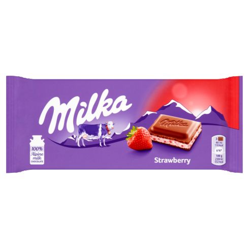 Milka Czekolada mleczna Strawberry 100 g