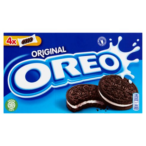 Oreo Original Ciastka kakaowe z nadzieniem o smaku waniliowym 176 g (16 sztuk)