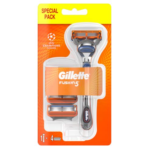 Gillette Fusion5 Maszynka do golenia dla mężczyzn + 3 Ostrza Wymienne