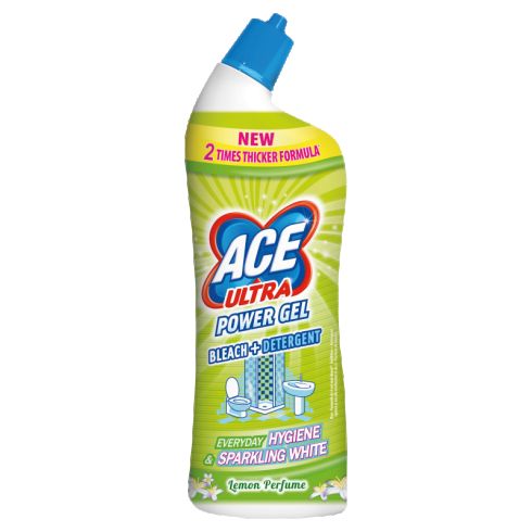 Ace Ultra Power Gel Lemon Odtłuszczający żel z wybielaczem 750 ml