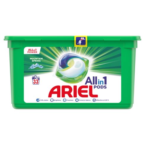 Ariel Allin1 PODS Mountain Spring Kapsułki do prania, 31 prań