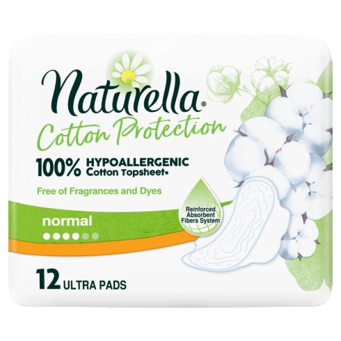 Naturella Cotton Protection Ultra Normal Podpaski ze skrzydełkami x12