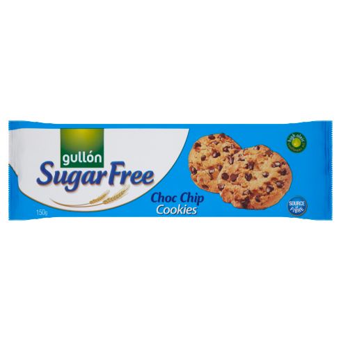 Gullón Choco Chip Ciastka z kawałkami czekolady bez dodatku cukrów 150 g