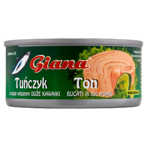 Giana Tuńczyk kawałki w sosie własnym 170 g