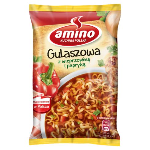 Amino Zupa gulaszowa z wieprzowiną i papryką 59 g