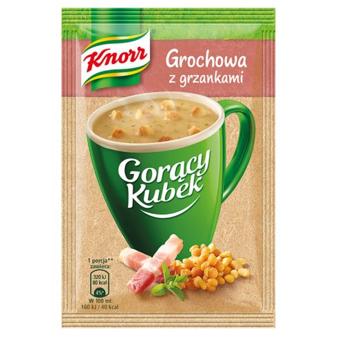 Knorr Gorący Kubek Grochowa z grzankami 21 g