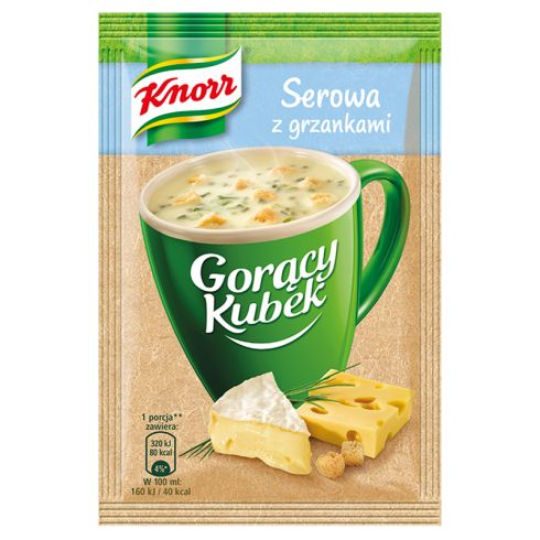 Knorr Gorący Kubek Serowa z grzankami 22 g