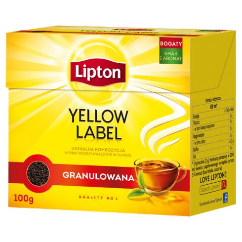 Lipton Yellow Label  Herbata czarna granulowana 100 g