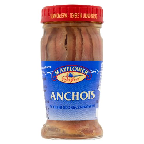 Mayflower Anchois w oleju słonecznikowym 90 g