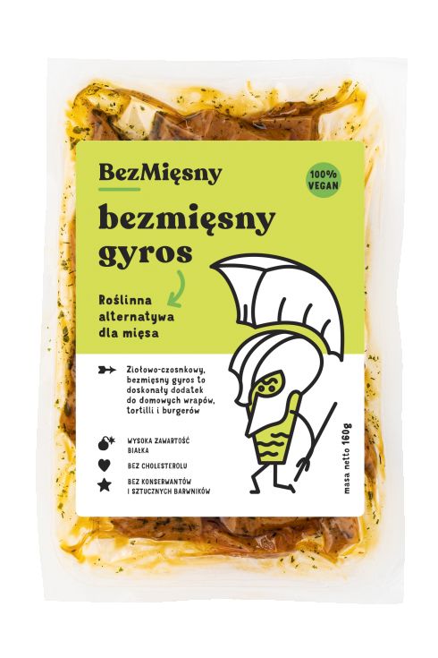 Bezmięsny Gyros zioło - czosnkowy 160g