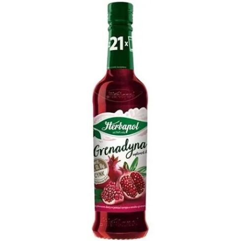 Herbapol syrop o smaku granatu- grenadyna 410ml