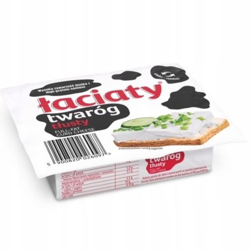 Twaróg łaciaty tłusty kostka 250g