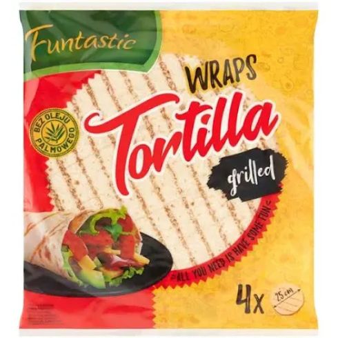 Funtastic Tortilla grilled 250 g (4 x25cm)