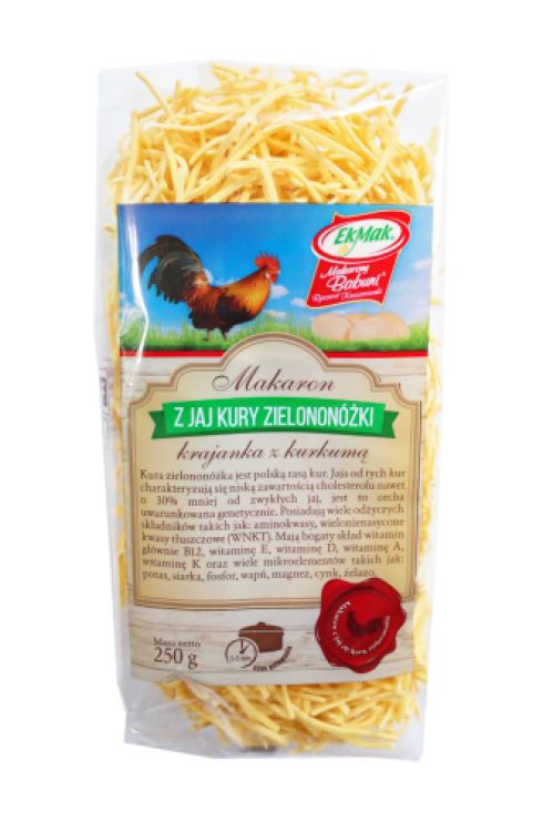 Makaron z jaj kury zielononóżki krajanka 250g