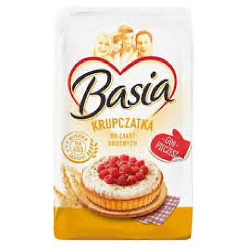 Mąka pszenna krupczatka typ 450g Basia 1kg