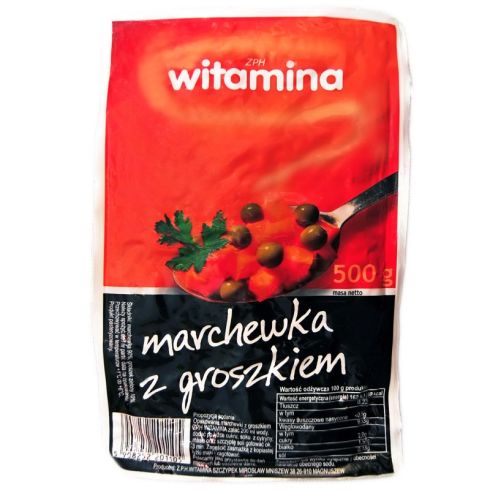 Marchewka z groszkiem 500g witamina