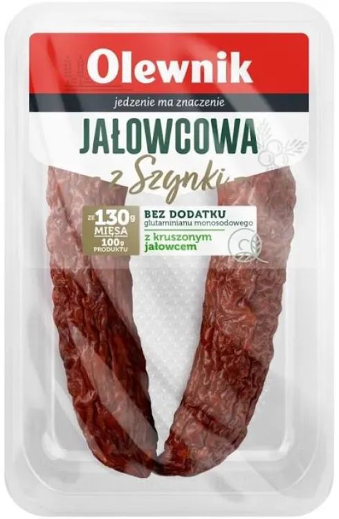 Kiełbasa jałowcowa z szynki 180g Olewnik