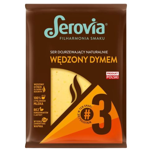 Serovia Ser dojrzewający typ holenderski naturalnie wędzony dymem 135 g