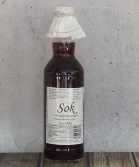 BRZEZIECKI SOK Z BURAKA KISZONEGO 500ML